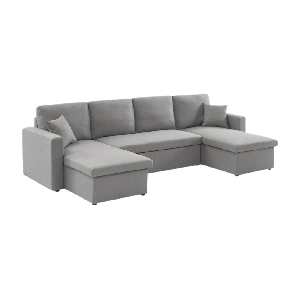 Canapé d'angle convertible en tissu - espace de vie ou chambre - 230 x 150 x 90