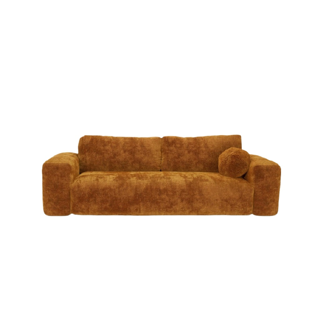 Canapé en tissu velours pour séjour - 200 x 100 x 80