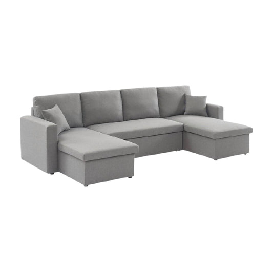 Canapé d'angle convertible en tissu - espace de vie ou chambre - 230 x 150 x 90