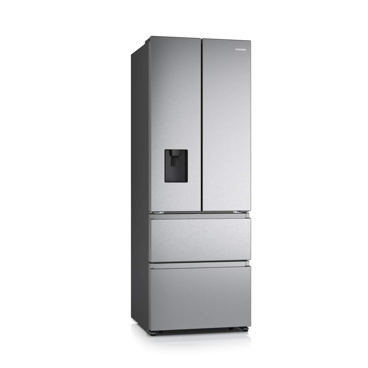 Hisense RF632N4WIE Réfrigérateur congélateur à porte française, NoFrostPlus, compresseur inverter, distributeur d'eau, CrispZone, 200 cm, partie réfri