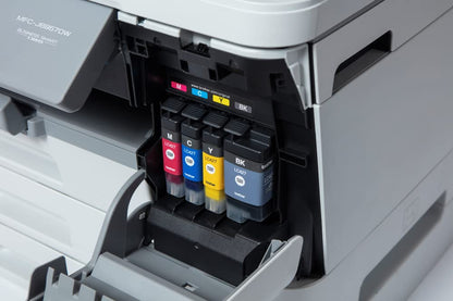 Brother MFC-J6957DW | Imprimante Multifonction 4 en 1 | 30 Pages/Minute | Jet d'encre Couleur | USB, LAN | Wi-FI Direct | Impression Recto-Verso, Blanc/Gris