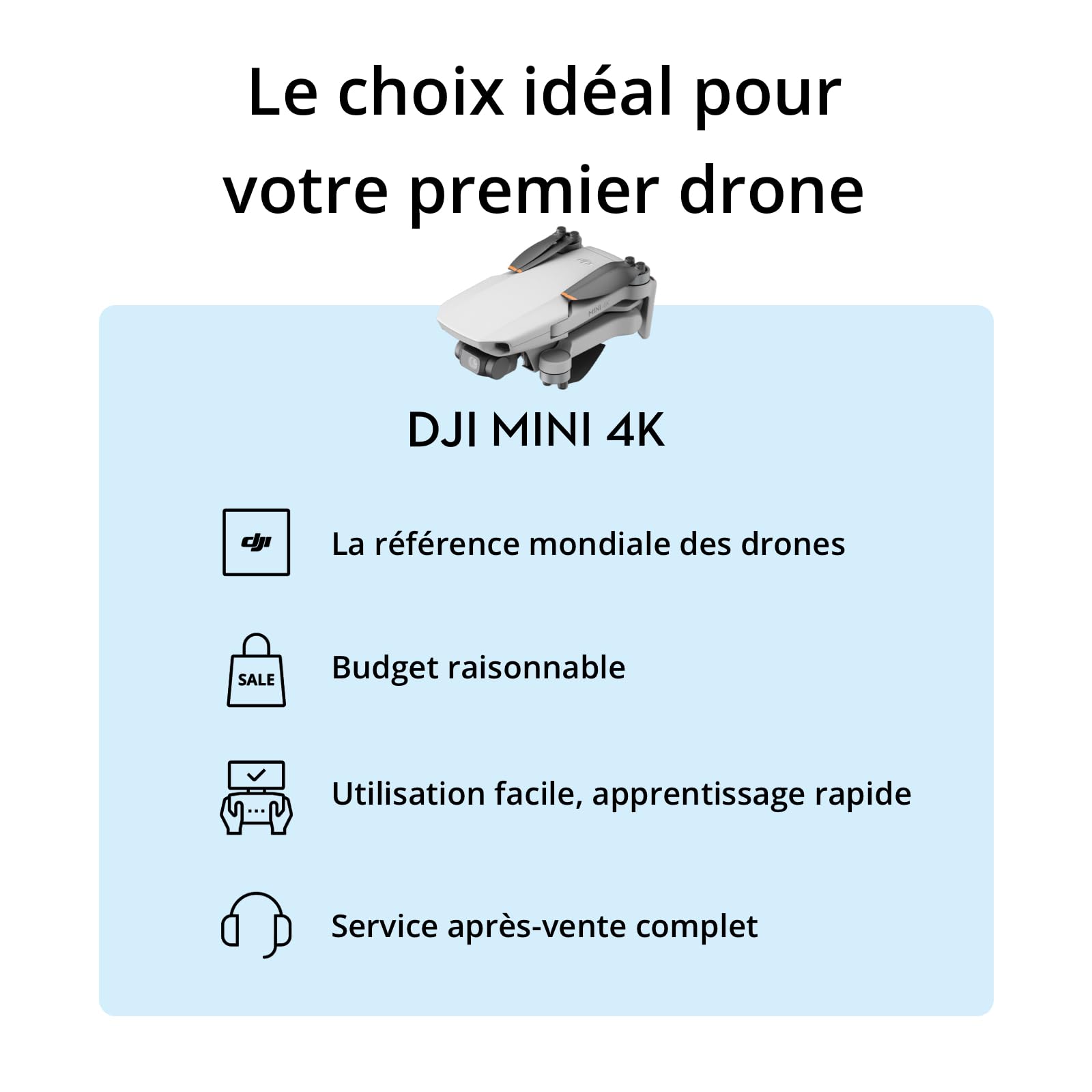 Bundle Drones Caméra Mini 4K, Drone Caméra 4K UHD pour Adultes, < 249 g, Stabilisation de la Nacelle à 3 Axes, Transmission Vidéo sur 10 km, Deux Batteries pour un Temps de Vol max. de 62 min
