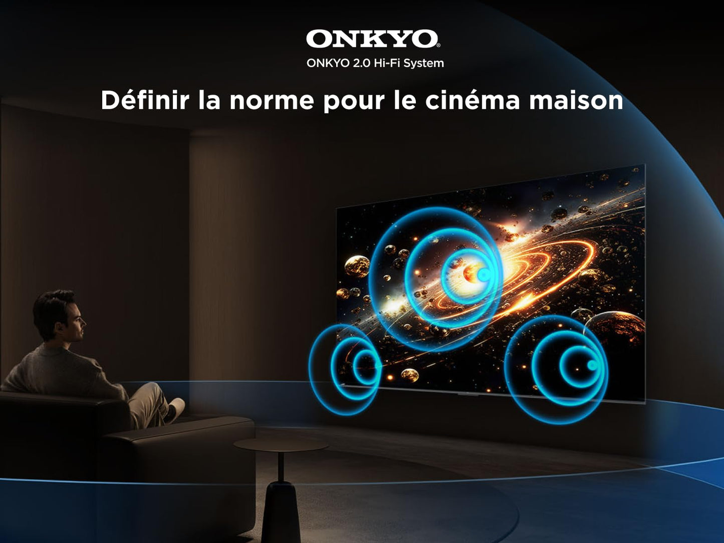 TCL 50Q6C QD-Mini LED TV, 4K HDR Premium 1000nits, Smart TV alimenté par Google (Dolby Vision IQ et Atmos, système Audio Onkyo 2.1, Motion Clarity Pro 144Hz, contrôle Vocal Mains Libres)