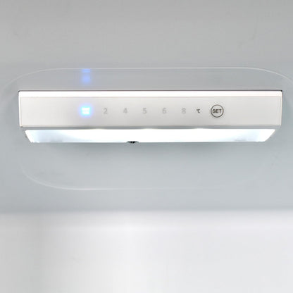 CHIQ Réfrigérateur congélateur bas FBM260L 262L (187+75), Low frost, Acier inoxydable, Portes réversibles, 39 db, 12 ans de garantie sur le compresseu