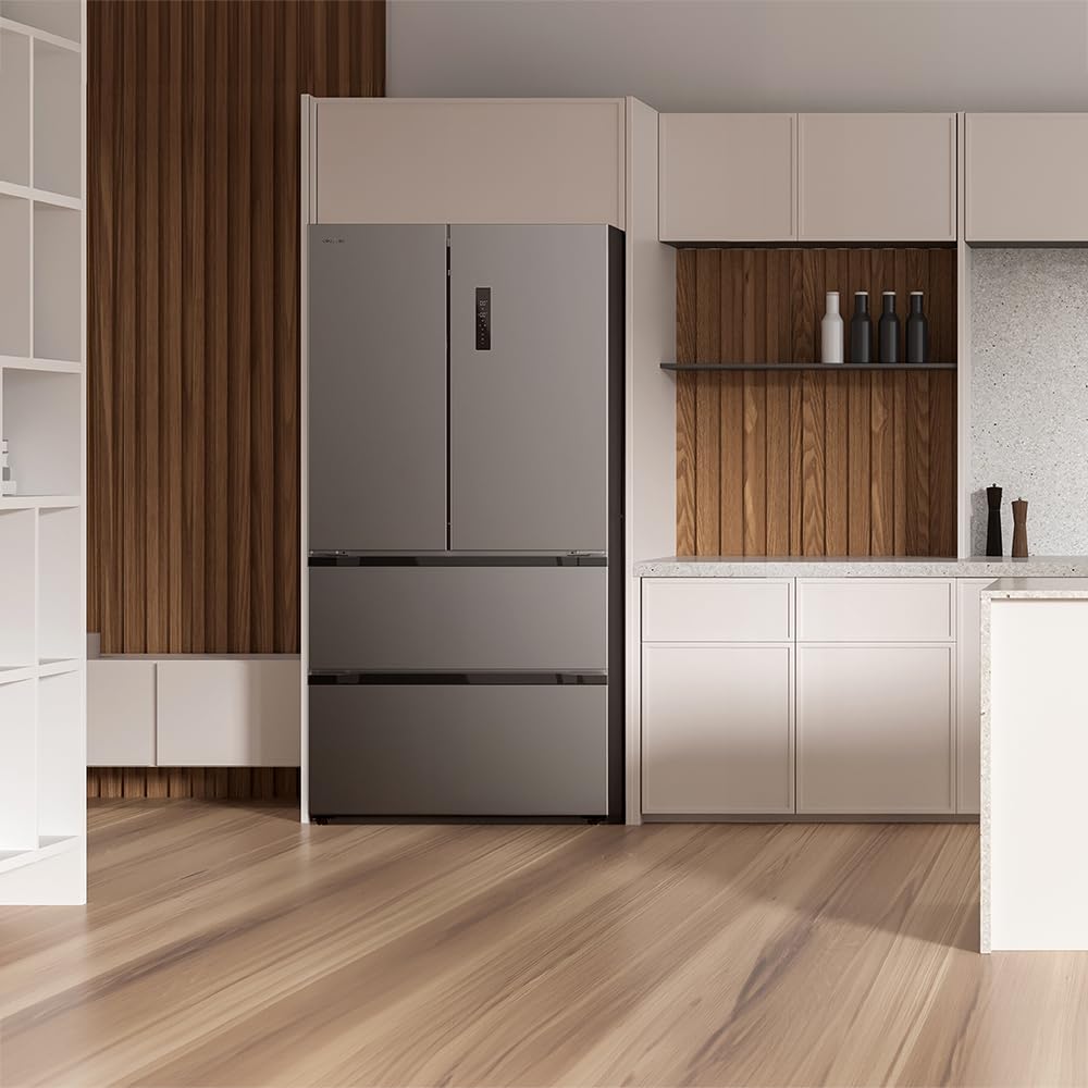 Cecotec Refrigerator French Door Stainless Steel 510 L Bolero CoolMarket FD 510 Inox E. 183 cm High, 84 cm Wide, Motor Inverter Plus, Fast Cooling and