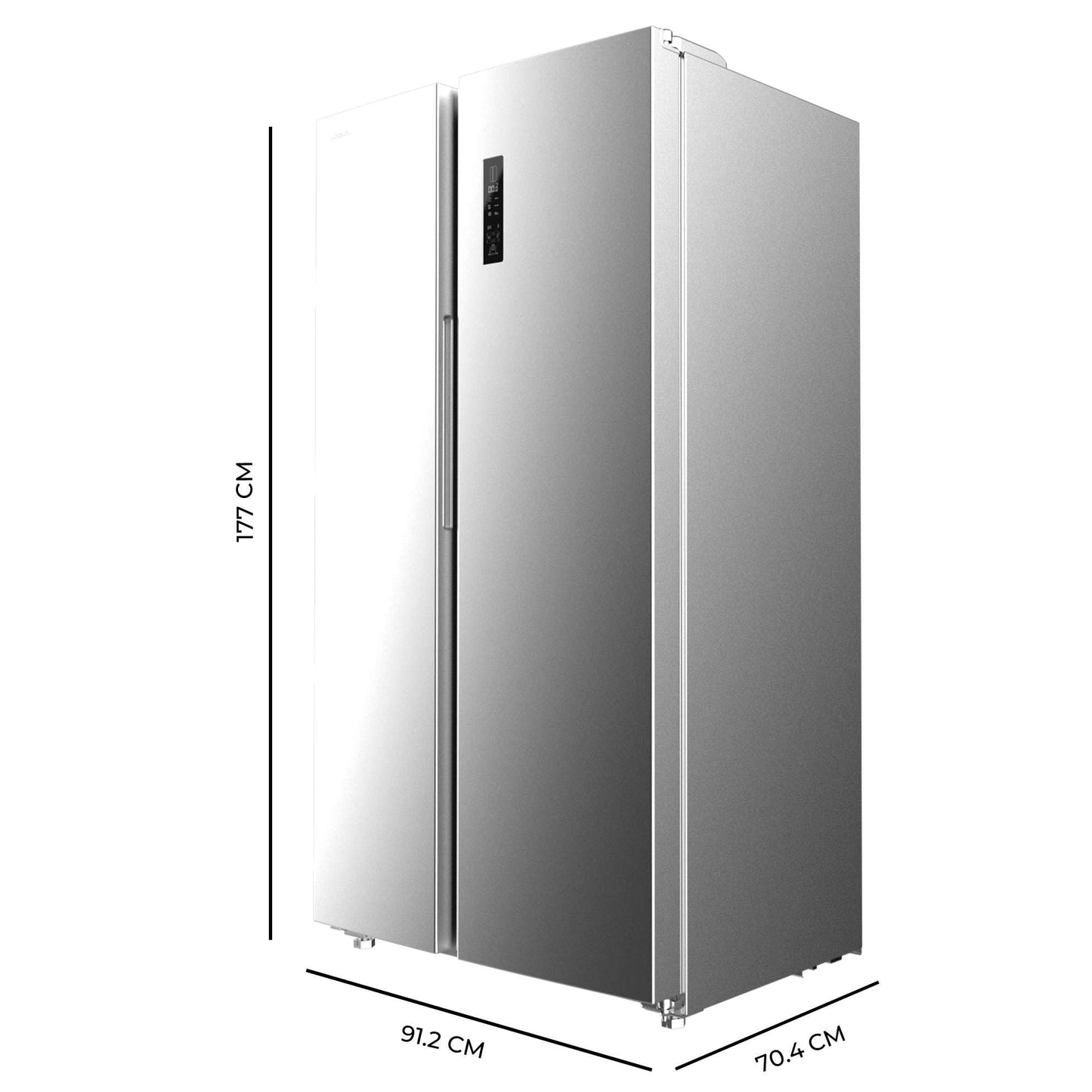 Cecotec Réfrigérateur américain Bolero CoolMarket SBS 562 Inox E. Réfrigérateur inoxydable, 562L, Total No Frost, Inverter Plus, Multi AirFlow, Refroidissement Rapide et Congélation Rapide.
