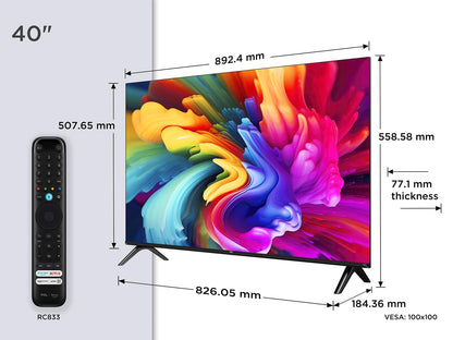 TCL 40 Pouces Full HD Smart QLED Direct LED SF560 avec Fire TV et vocale Alexa