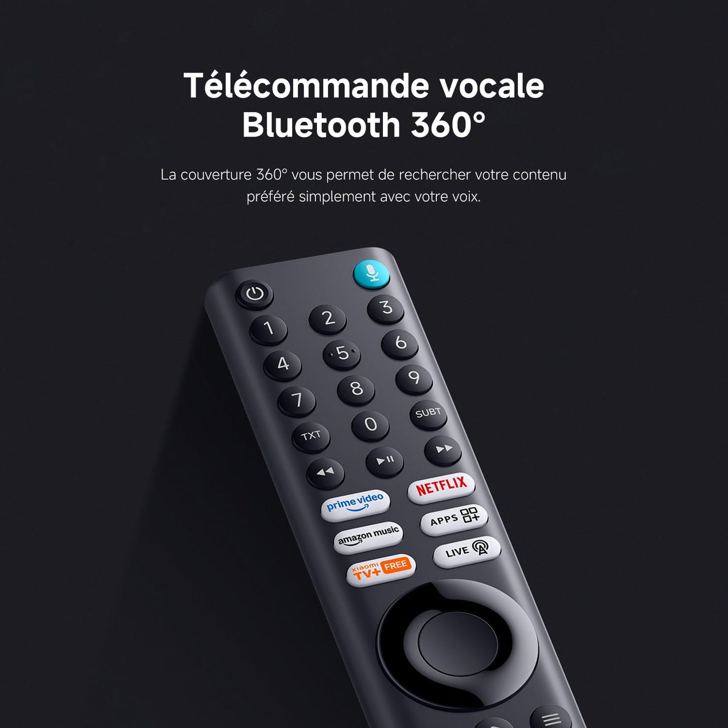Xiaomi TV F 55, 140 cm (55 Pouces), 4K UHD, Smart TV, Fire TV, Contrôle Vocal Alexa, HDR10, MEMC, Mode Game Boost 120Hz, 2Go+32Go, Compatible avec AirPlay