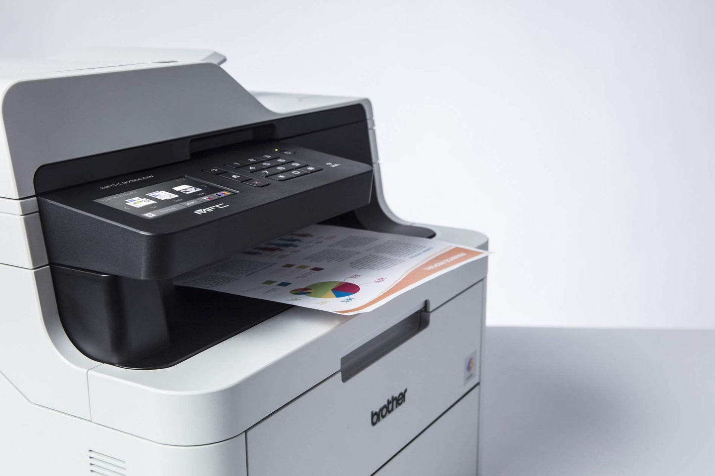 Brother MFC-L3750CDW Imprimante multifonction 4-en-1 (Impressio/Copie/Scan/Fax) LED couleur 24 ppm USB Blanc
