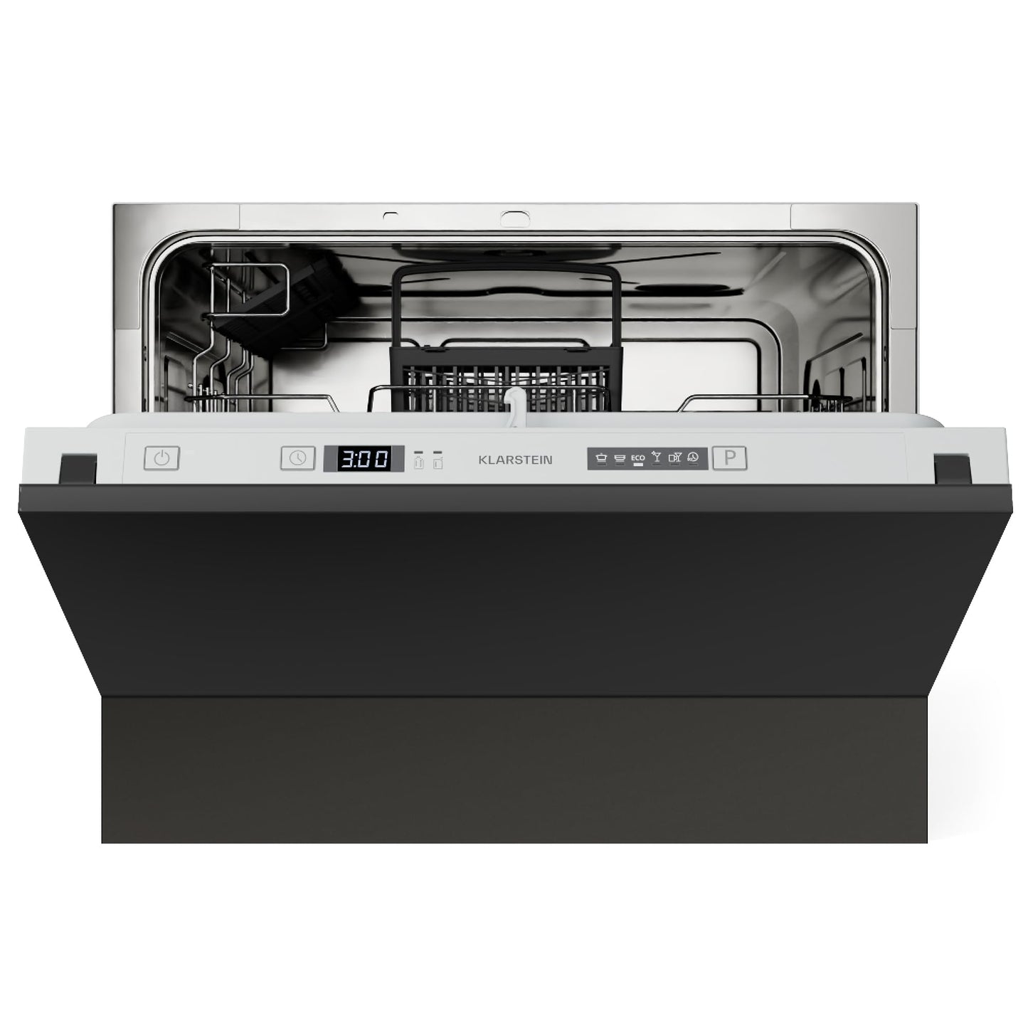 Klarstein Lave Vaisselle Encastrable - Compact 45 cm, 6 Couverts, Programme UV Hygiène, AquaStop Sécurité, Classe Énergie D, Silencieux 47 dB, Commande Intuitive