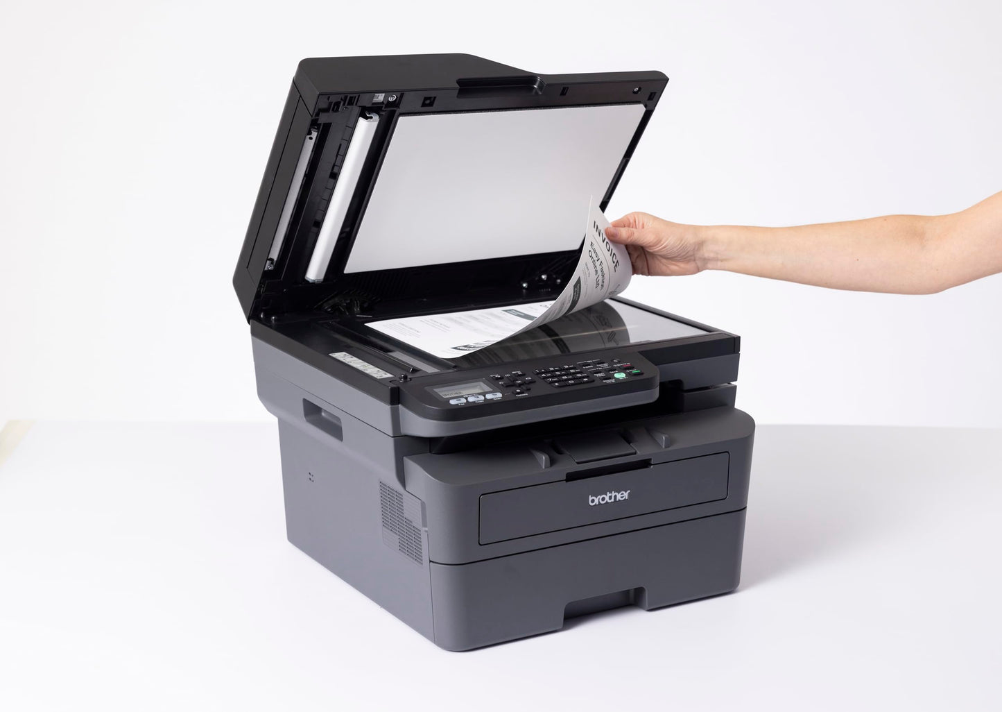Brother MFC-L2827DW | Imprimante Multifonction 4 en 1 (Impression/Scan/Copie/Fax) Laser Monochrome | WiFi/USB/Ethernet | Recto-Verso | Eligible au For