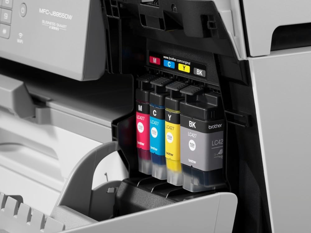 Brother MFC-J6955DW - Imprimante Multifonction Jet d'encre Couleur A3 Professionnelle - Recto Verso Automatique - WiFi et USB - Impressions économiques et de Haute qualité jusqu'à 30 ipm