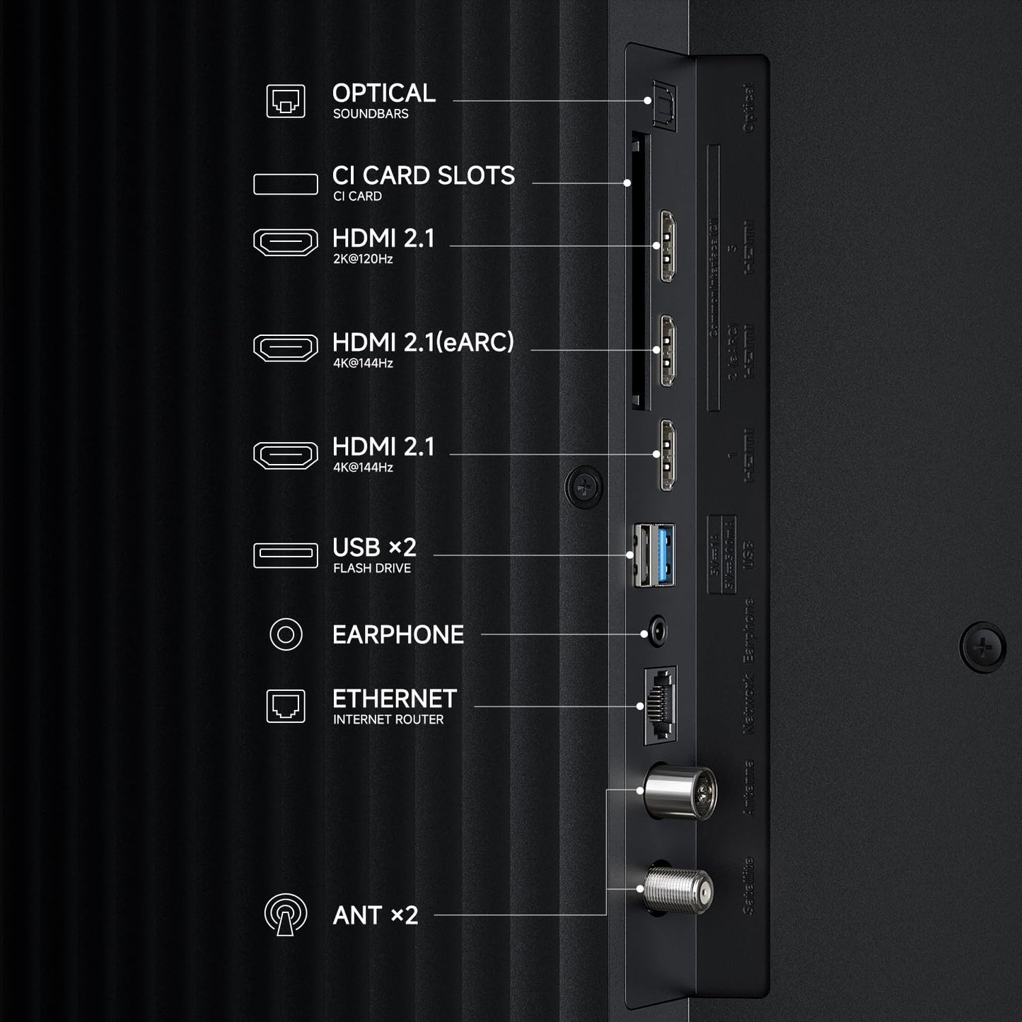 XIAOMI TV S Pro Mini LED 65, Smart TV, Dolby Vision, Dolby Atmos, QLED 4K, 144Hz, Google TV, HDR10+, Triple Tuner, DVB T2, MEMC, DTS-X, Harman AudioEFX, Prime Video, Google Assistant, AirPlay2