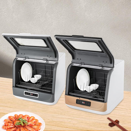 Lave-Vaisselle Portable, Mini-Lave-Vaisselle, 3 Modes De Nettoyage, Lave-Vaisselle, Etre Placé Sur Les Comptoirs, Sous Les Comptoirs, Machines A Laver Et Sur Les Etagères (Blanc)