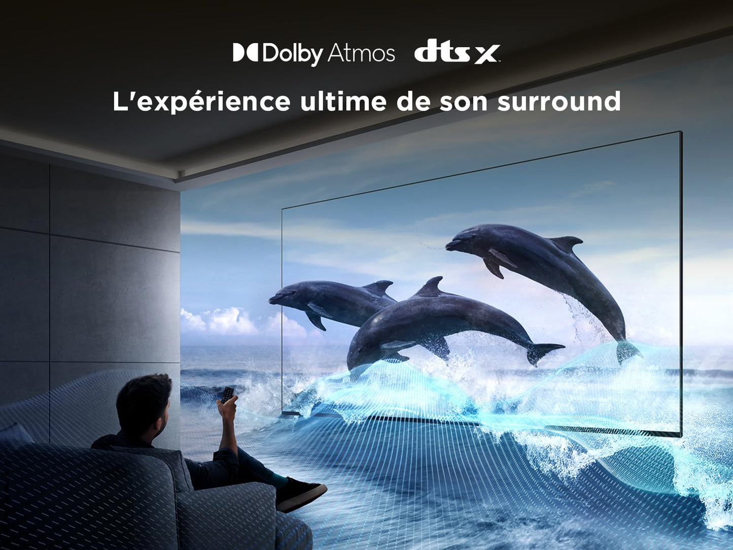TCL 65T6C Fire TV 65 Pouces QLED 4K UHD Smart TV, HDR (Multi-Format), Dolby Atmos, Motion Clarity