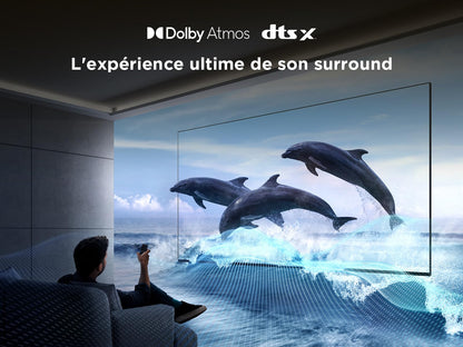 TCL 85T6C Fire TV 85 Pouces QLED 4K UHD Smart TV, HDR (Multi-Format), Dolby Atmos, Motion Clarity, Game Master, Télécommande vocale Alexa