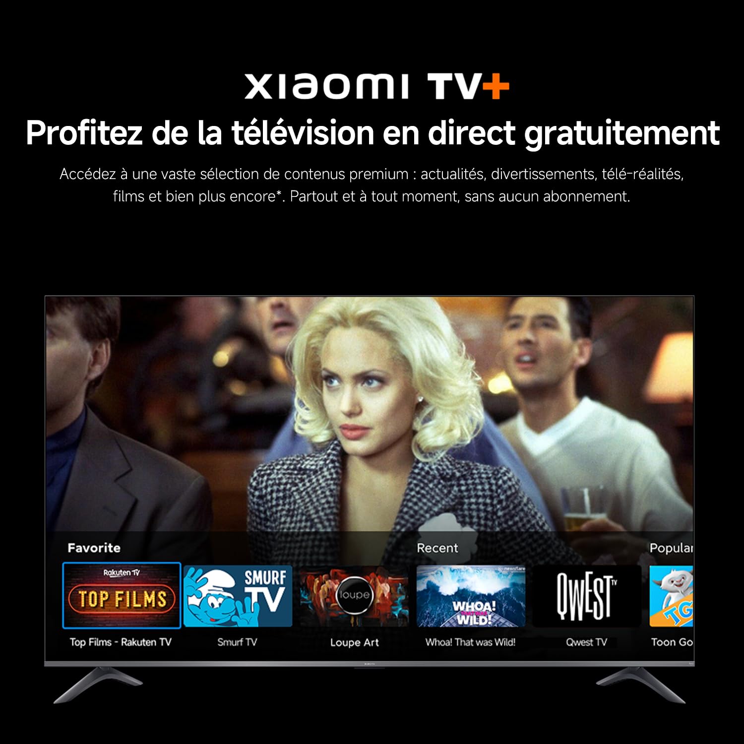XIAOMI TV F Pro 43, 101 cm (43 Pouces), 4K UHD QLED, Smart TV, Fire TV, Contrôle Vocal Alexa, HDR10+, MEMC, 2Go+32Go, Compatible avec AirPlay