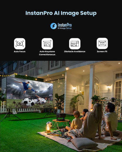 Dangbei MP1 Max, Vidéoprojecteur 4K, 3100 Lumens ISO,110% BT.2020, HDR10+, 3D, Dolby Audio, 300" Grand écran, Rotation à 135°, 2 x 12W Haut-Parleurs
