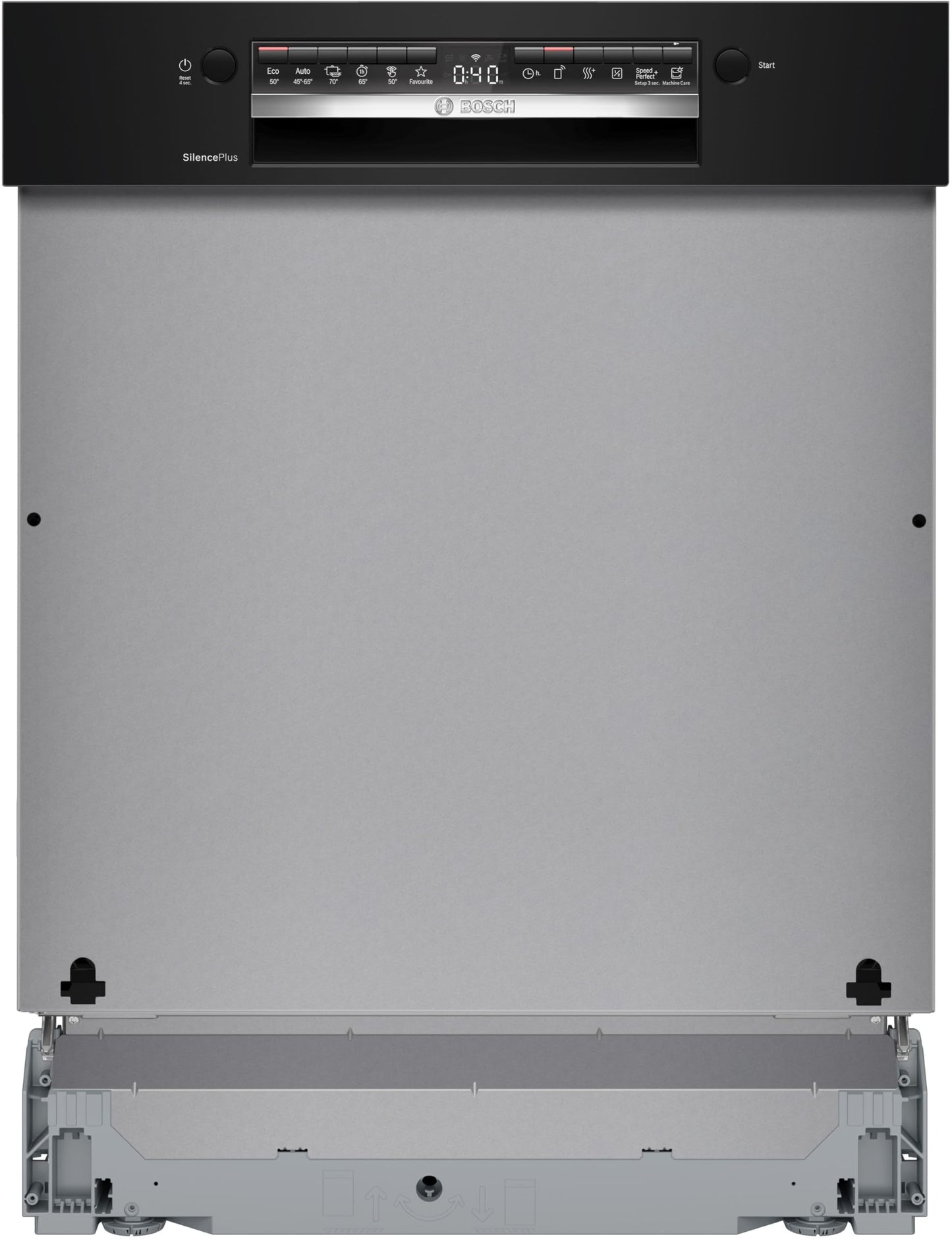 Bosch SMI4HCB19E, Série 4, Lave-vaisselle encastrable, 60cm, 14 couverts, Silence Plus 42 dB, Bandeau noir