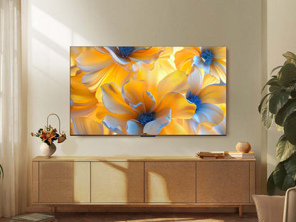 TCL 50Q6C QD-Mini LED TV, 4K HDR Premium 1000nits, Smart TV alimenté par Google (Dolby Vision IQ et Atmos, système Audio Onkyo 2.1, Motion Clarity Pro 144Hz, contrôle Vocal Mains Libres)