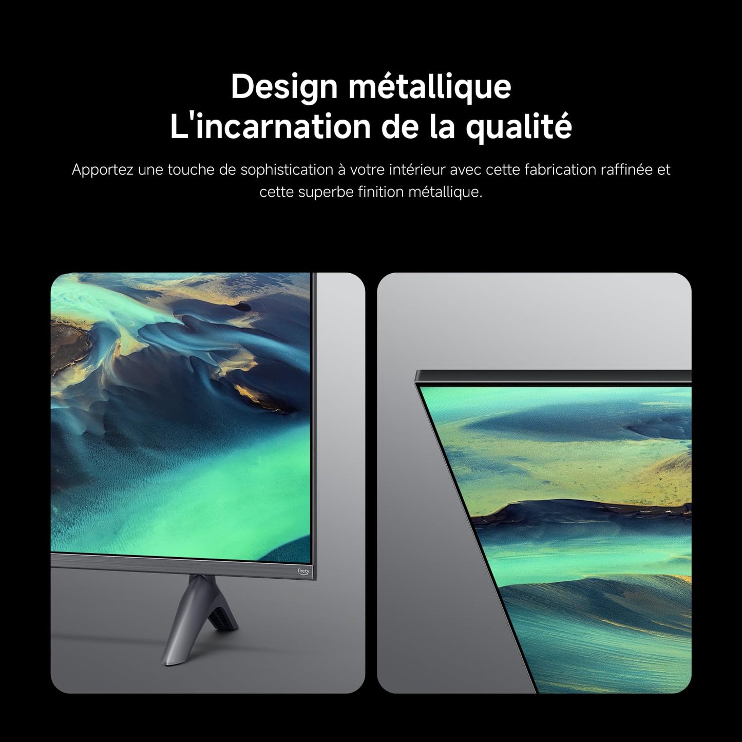 XIAOMI TV F Pro 65, 165 cm (65 Pouces), 4K UHD QLED, Smart TV, Fire TV, Contrôle Vocal Alexa, HDR10+, Mode Game Boost 120Hz, MEMC, 2Go+32Go, Compatible avec AirPlay