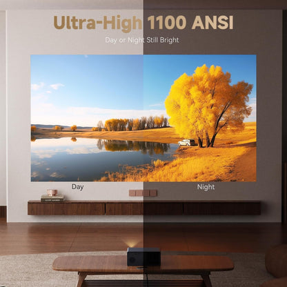 Google TV Videoprojecteur 4K 【Netflix Officiel/HDR10/1100 ANSI】 1080P Natif, WiFi Bluetooth, 12W Haut-Parleurs, Auto Focus/Keystone, WANBO X5 Pro Projecteur Video 4K Home Cinéma HDMI2.0