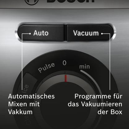 Bosch Electroménager - MMBV622M Blender sous vide VitaPower Série 8 – Grande préservation des vitamines – Gourde to go avec valve sous-vide – 1,5 L –