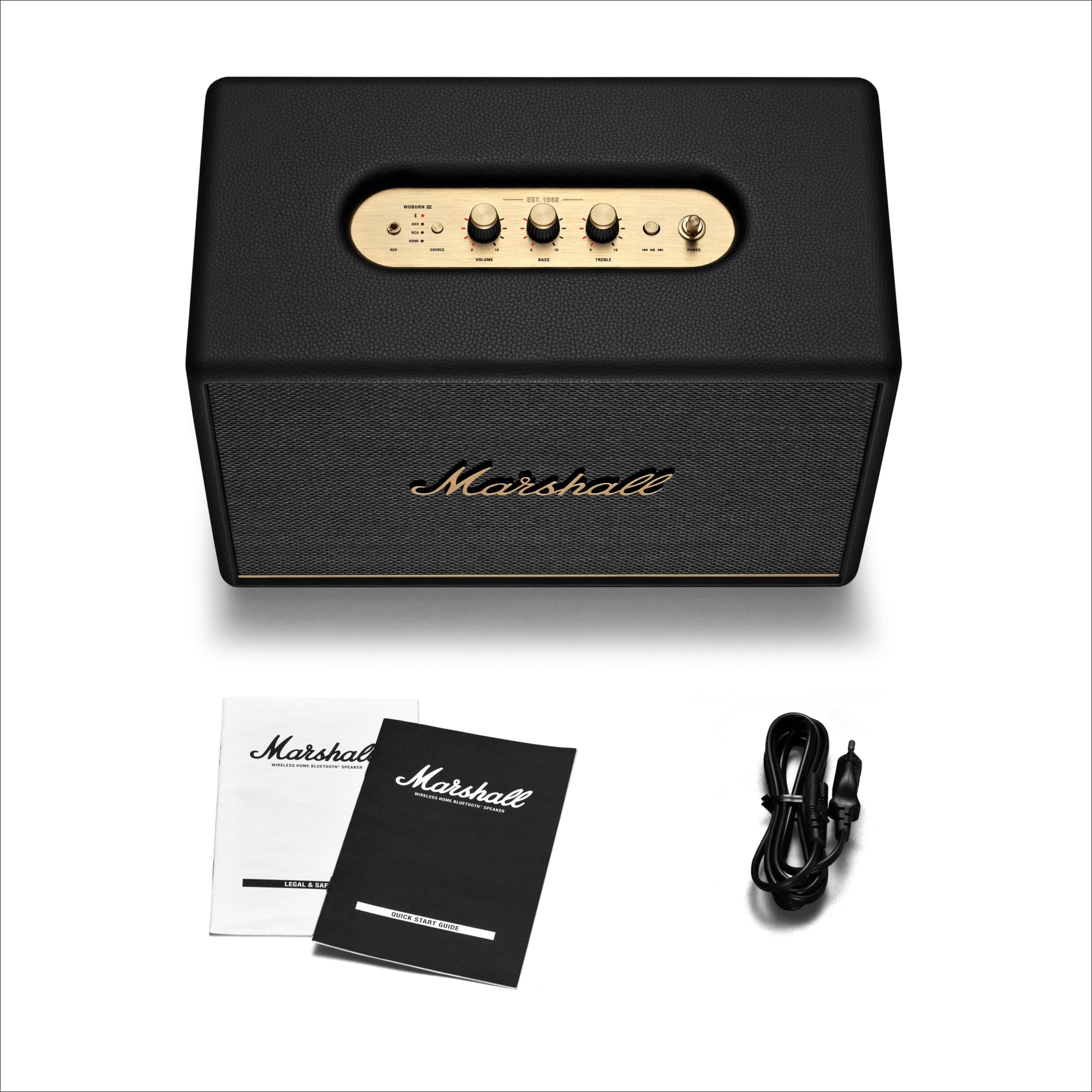 Marshall Woburn III Haut-Parleur Bluetooth - Noir
