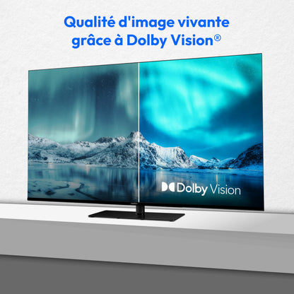 MEDION TV 55 Pouces (138,8 cm) Television (Smart TV, 4K, Dolby Vision HDR, Prime Video, Disney+, Dolby Atmos, DTS X, compatibles avec Google TV, PVR, Bluetooth, MD 855400)