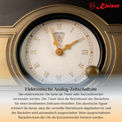 Kaiser - Four électrique encastrable de style Empire - 60 cm - Autoportant - Par Kaiser, fabricant de luxe - 67 litres - Four encastré avec boutons de commande, poignées de porte et moulures en métal solide - Système de nettoyage par catalyse - Four avec