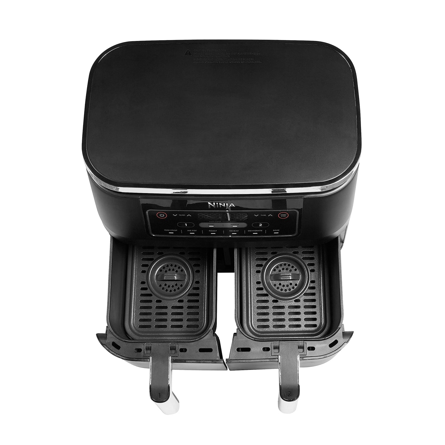 NINJA Foodi DualZone Air Fryer 2 Compartiments, 2 Zones de Cuisson Indépendentes, Capacité 7,6L, Air Fyer 6-en-1, Max 240°C, Pièces Antiadhésives Amovibles lavables au lave-vaisselle, Noir AF300EU