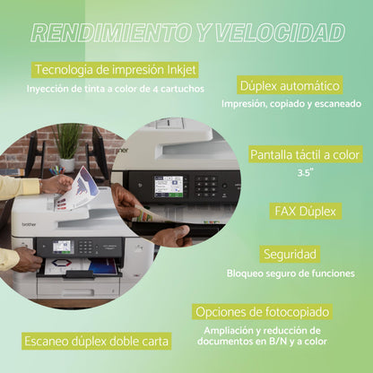 Brother MFC-J6940DW - Imprimante Multifonction 4 en 1 (Impression/Copie/Scan/Fax) - Jet d'encre Couleur - A4/A3 - Bacs de 2 x 250 Feuilles - Impression-Numérisation-Copie-Fax - Wifi Direct
